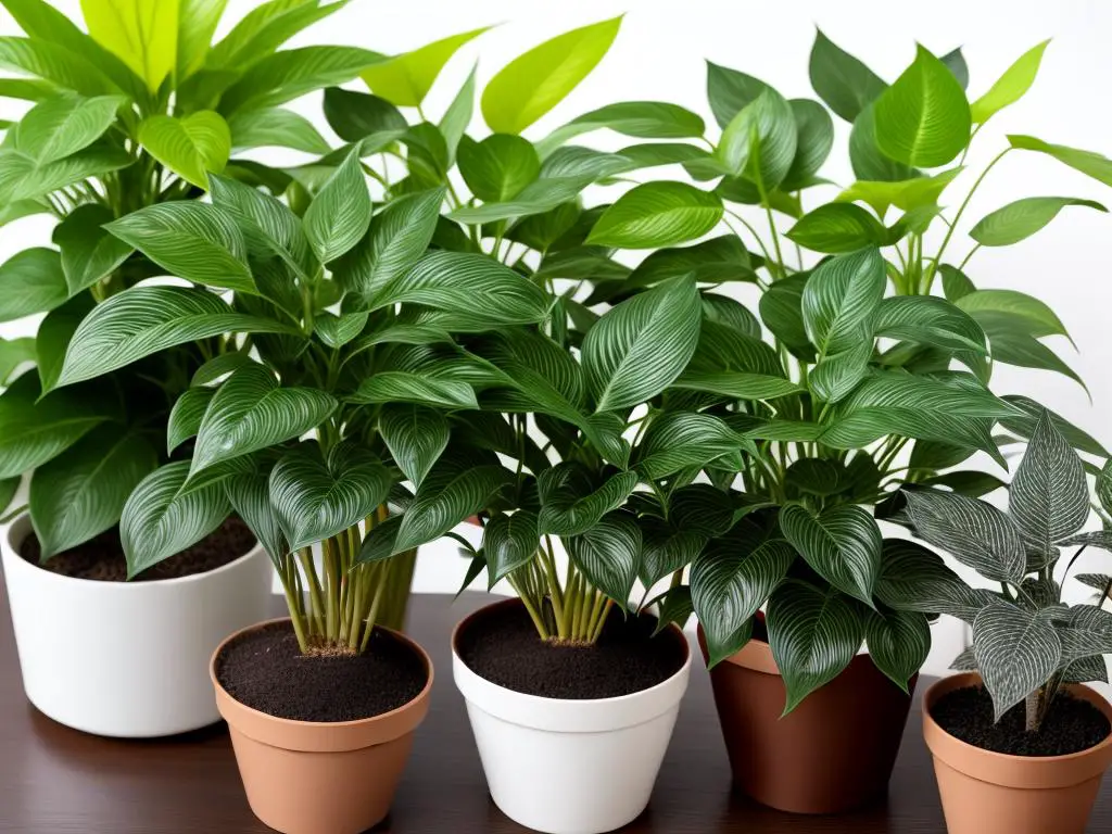 A visual guide to help choose the right houseplants, depicting various types of plants with different light, humidity, and maintenance requirements.