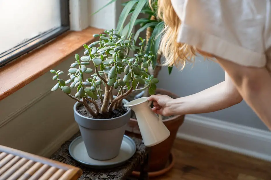 Image of a person caring for indoor houseplants.