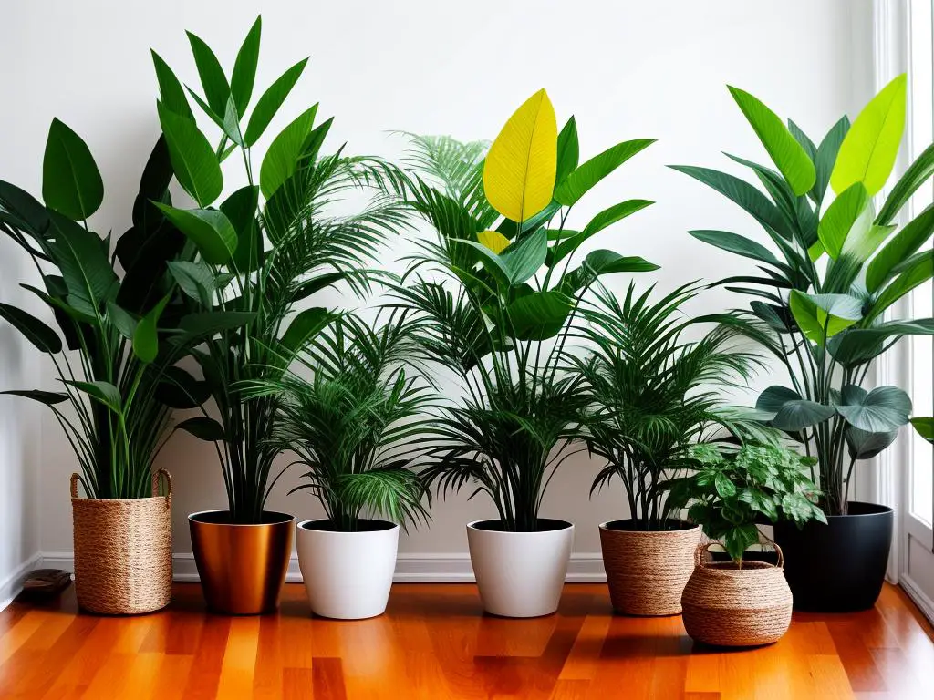 A photo of vibrant houseplants in a sunny room, showcasing the beauty and greenery they bring to indoor spaces.